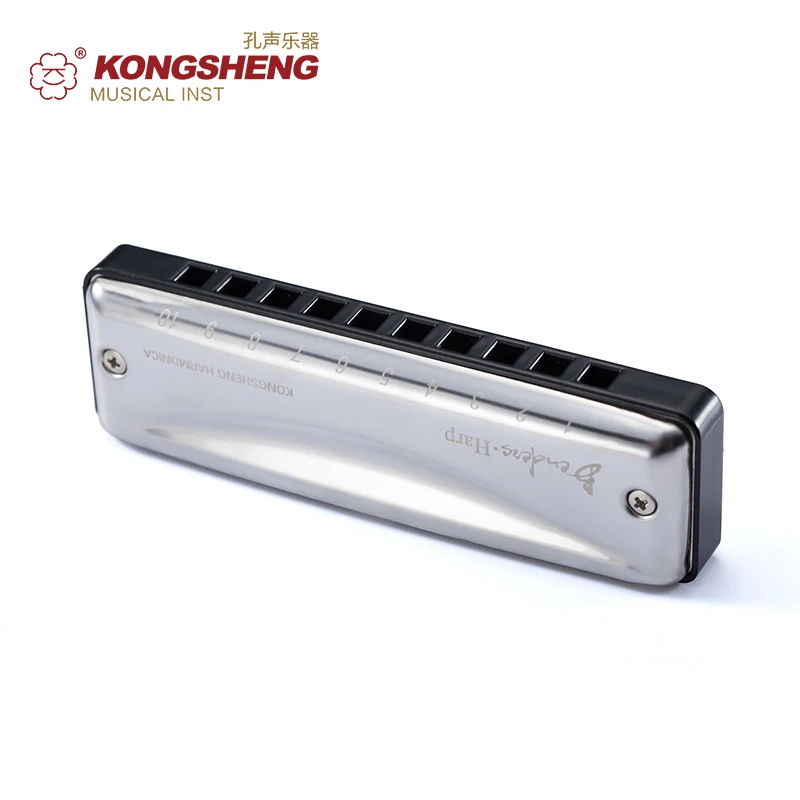 KONGSHENG Губная гармошка с 10 отверстиями музыкальный инструмент для начинающих