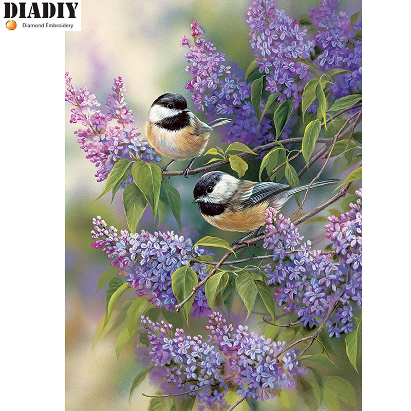 5D DIY diamond embroidery spring bird painting Cross Stitch full square&ampround drill Rhinestone mosaic home decoration | Дом и сад