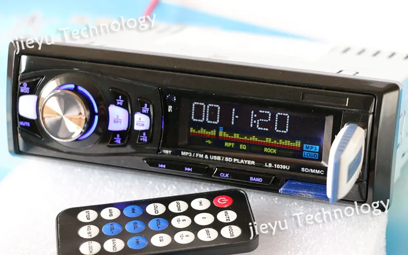 NEW 12V blue ray Car Radio MP3 Audio player with Electronic tuning stereo FM radio USB SD MMC Slot Support MP3/WAM format AUX-IN |