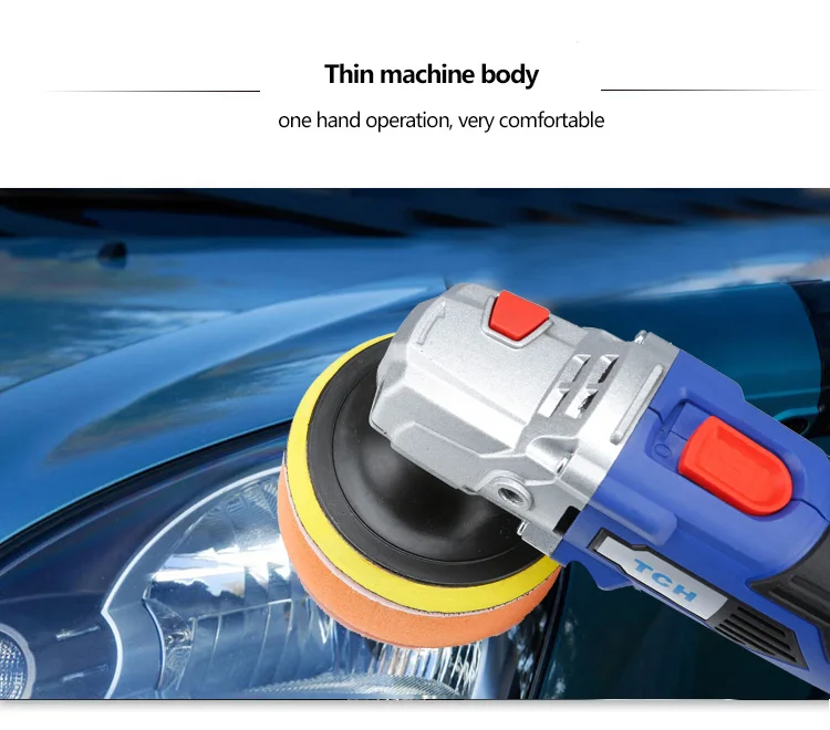 TCH восковая машина с 16V литиевая Батарея Портативный беспроводные), полировальная машинка для автомобилей с эксцентриковым, 5 уровня регулировки скорости Скорость Полировочная машина M10 нить