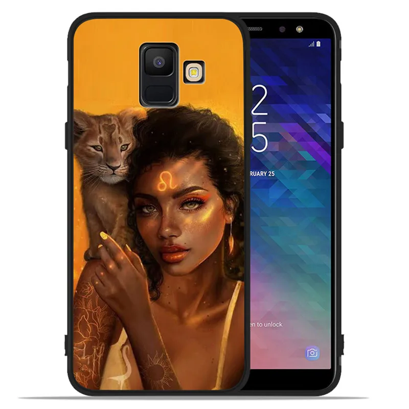 Роскошные африканские девушки женщины для Samsung Galaxy A9 A8 A7 A6 A5 A3 J3 J4 J5 J6 J8 Plus 2017 2018