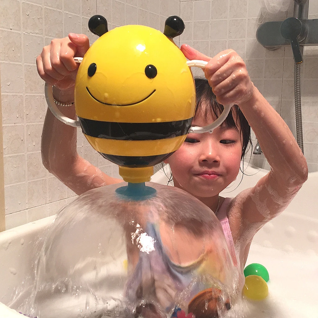 Ванна игрушка для малышей младенец, милый в форме пчелы распылитель водяного насоса