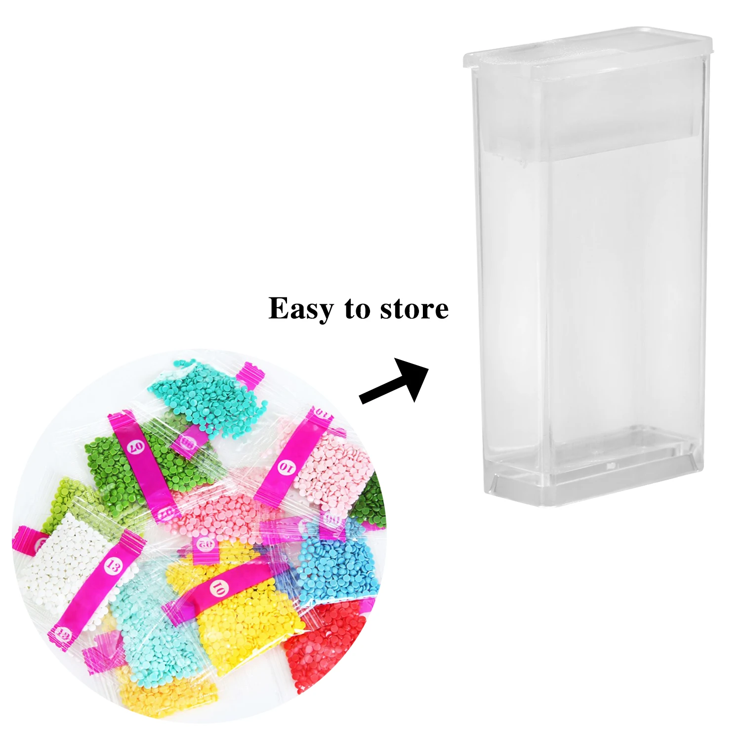 64 съемные прозрачные сетки пластиковый ящик для хранения пластиковый прозрачный органайзер для хранения Контейнер большой контейнер коробка с замком