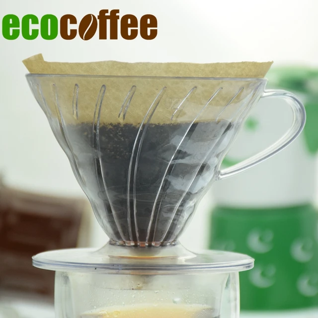 Cheap Ecocoffee Plastic V60 Coffee Dripper Hot Brewering Cup 1Cup 2 Cups Counted DIY Household Barista Coffee maker with 40pcs filters Cheap Ecocoffee Plastic V60 Coffee Dripper Hot Brewering Cup 1Cup 2 Cups Counted DIY Household Barista Coffee maker with 40pcs filters