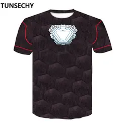 TUNSECHY Мстители 3 рубашки сжатия Железный человек 3D футболки с принтом Для мужчин Летний Новый Crossfit Топ для мужчин Фитнес ткань
