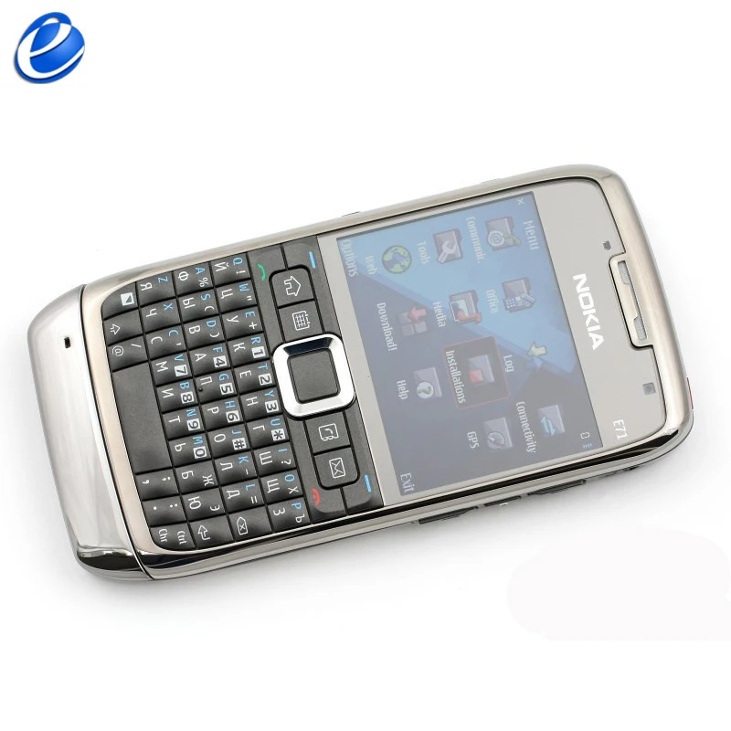 Nokia E71 QWERTY клавиатура 3.15MP Wi-Fi Symbian OS FM радио сотовый телефон Восстановленный