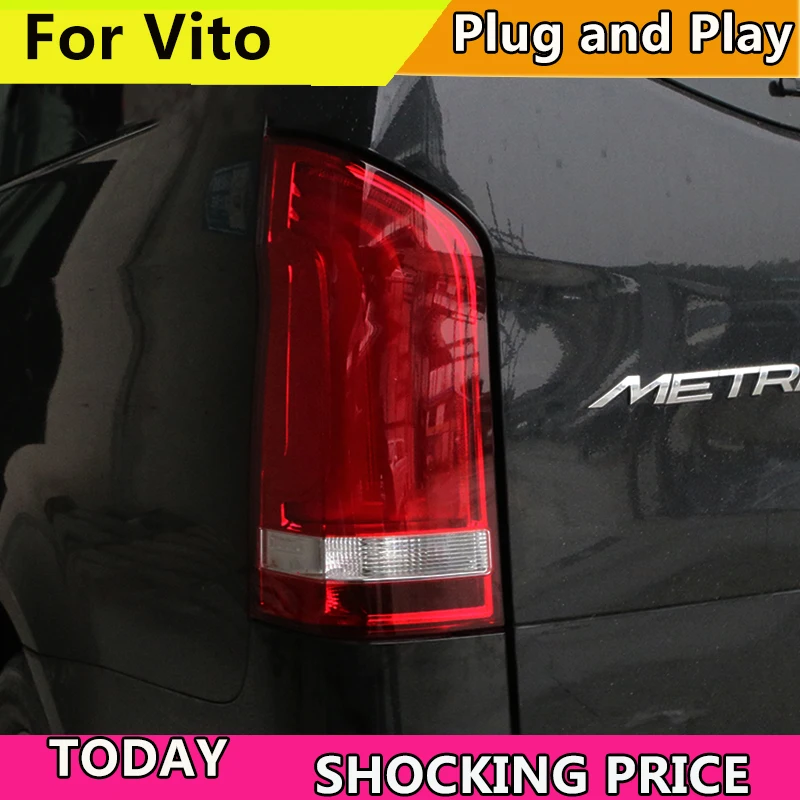 Автомобильный Стайлинг для Mercedes-Benz Vito V260L- задние фонари светодиодный Vito V260L задний фонарь с динамическим поворотом