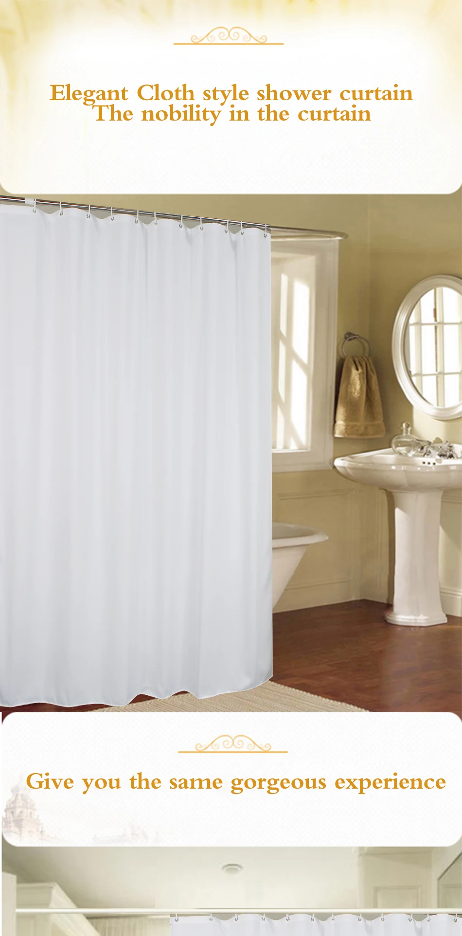 New White Shower Curtain _01