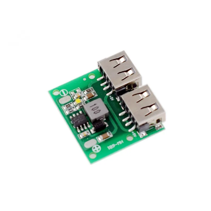 5pcs/lot HW-681 dual socket 3A DC-DC buck regulator charging module 12V/24V to 5V vehicle charging module HW-681