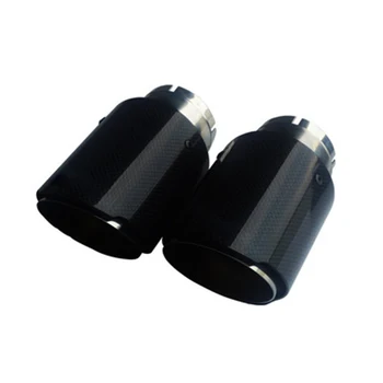 

Car Styling 1PCS Inlet 54mm Outlet 89mm Akrapovic Carbon Exhaust Tip Muffler pipe For BMW/Mazda Atenza Angkeira/Reiz CX4