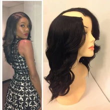 7A High Quality U Part Wig 1*3 Right Opening U Part Wigs Virgin Hair For Black Women 100 Unprocessed Virgin Upart Brazilian Wigs