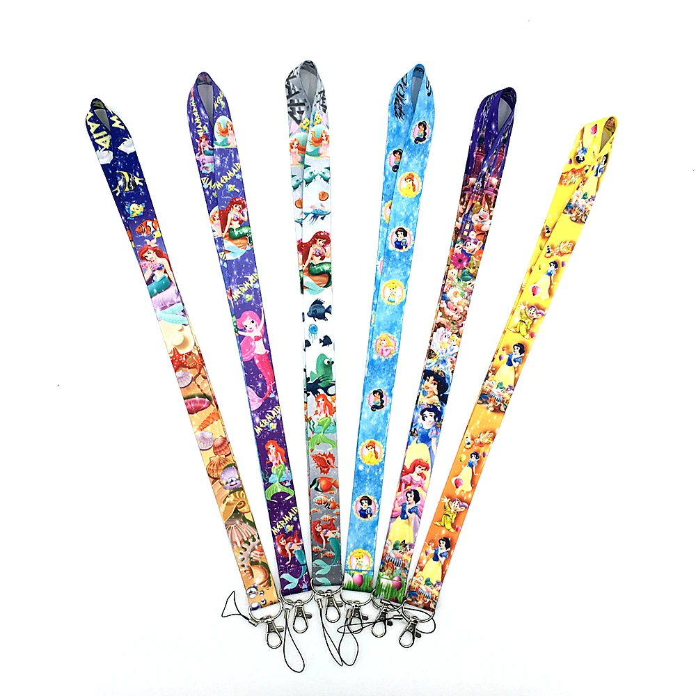 30Pcs Snow White&ampMermaid Lanyard id badge holder keychain straps for mobile phone Free Shipping | Украшения и аксессуары