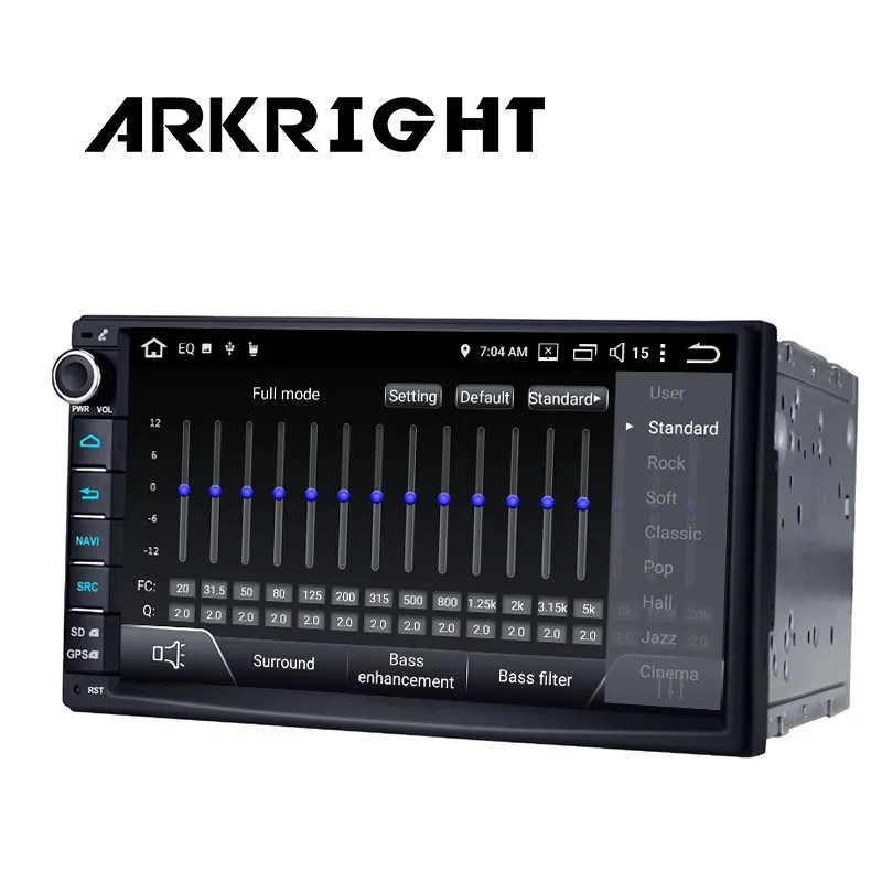 Perfect ARKRIGHT 7" Android 8.1 4GB 64GB Universal Car Radio Audio Stereo HD GPS Navigation Head Unit DVR OBD Multimedia Player DSP 4G 2