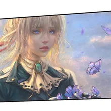 Violet evergarden коврик для мыши 1200x500 мм коврики для мыши HD Печать игровой коврик для мыши геймер дешевый персонализированные коврики для мыши Клавиатура ПК коврик