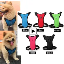 Material fuerte Arnés Del Perro Ropa para Perros Chaleco de Seguridad para Rompible correa Suave de Nylon de Malla de Seguridad Chaleco de La Correa de Calidad Superior 5 colores
