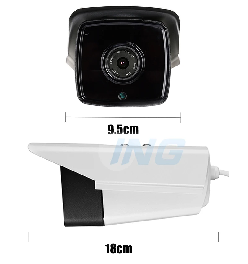 Водонепроницаемая наружная IP камера HD 1080P 4 светодиода мп цилиндрическая