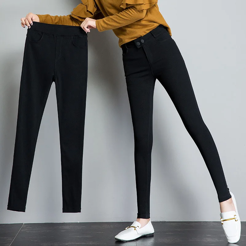 

Fall Winter Women's Leggings Elastic Fitness Clothing High Waist Pants Female Workout Breathable Skinny Legging