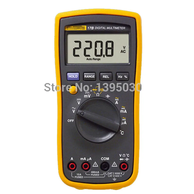 1PC New F17B 17B 15B Frequency Temp Digital Multimeter Meter Tester AC/DC/Diode/R/F/Temp/Cap F-17B