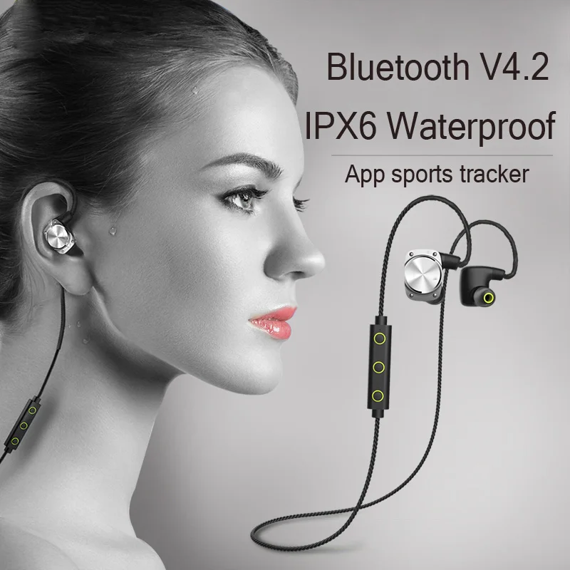 

Mifo U6 Wireless Bluetooth 4.2 Headset Stereo IPX6 Waterproof Earphone Wireless Earbuds Sport Running For Iphone xiaomi