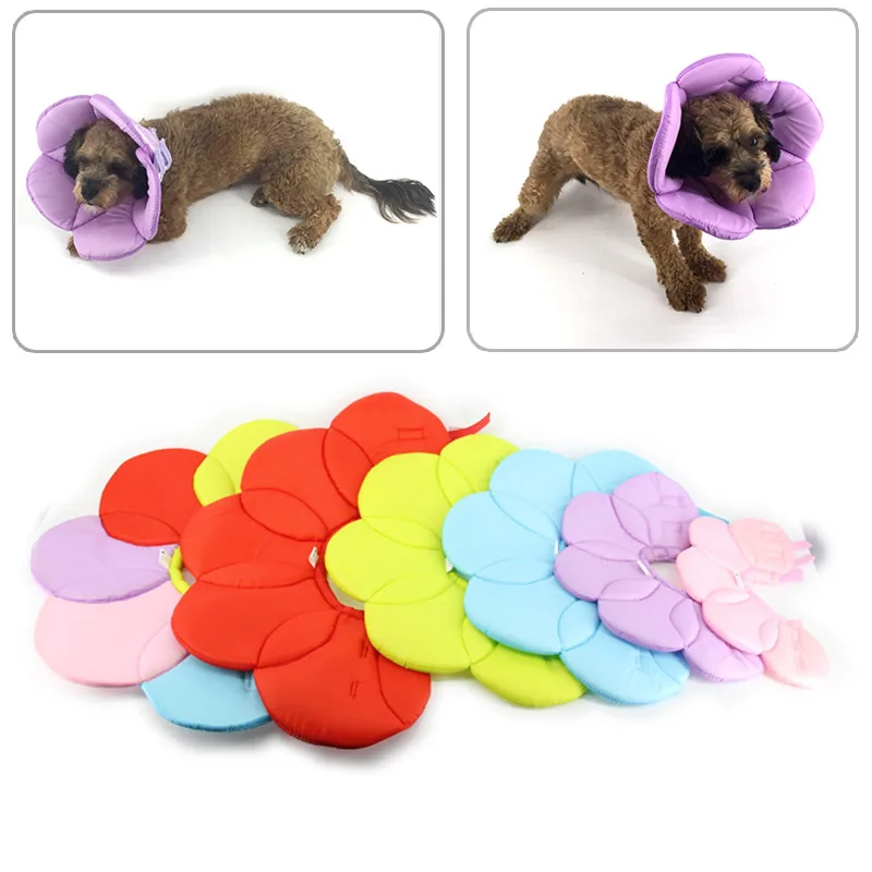 

Dog Elizabethan Soft Foam Protective Collar Wound Healing Cone Recovery E-Collar rabbit harness guinea pig clothes