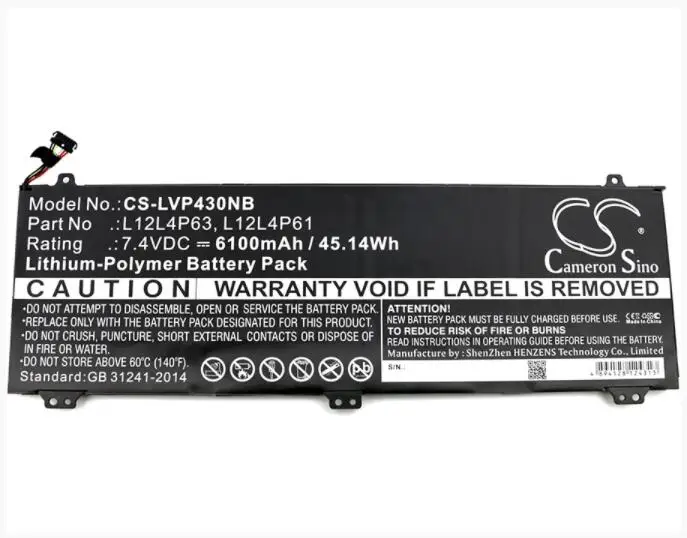 

Cameron Sino 6100mAh battery for LENOVO IdeaPad U330p U330t U330 Touch L12L4P61 L12L4P63 L12M4P61 Notebook, Laptop Battery