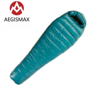 

Aegismax M3 Lengthened Ultralight Mummy Sleeping Bag Outdoor Winter Camping Goose Down Sleeping Bags with Compression Bag