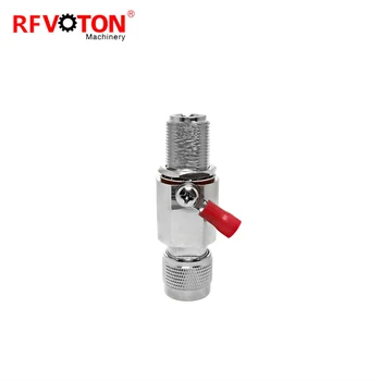 

Free shipping DC-6Ghz RF coaxial Lightning arrester 2pieces N male plug to Female bulkhead connector Surge protetcor