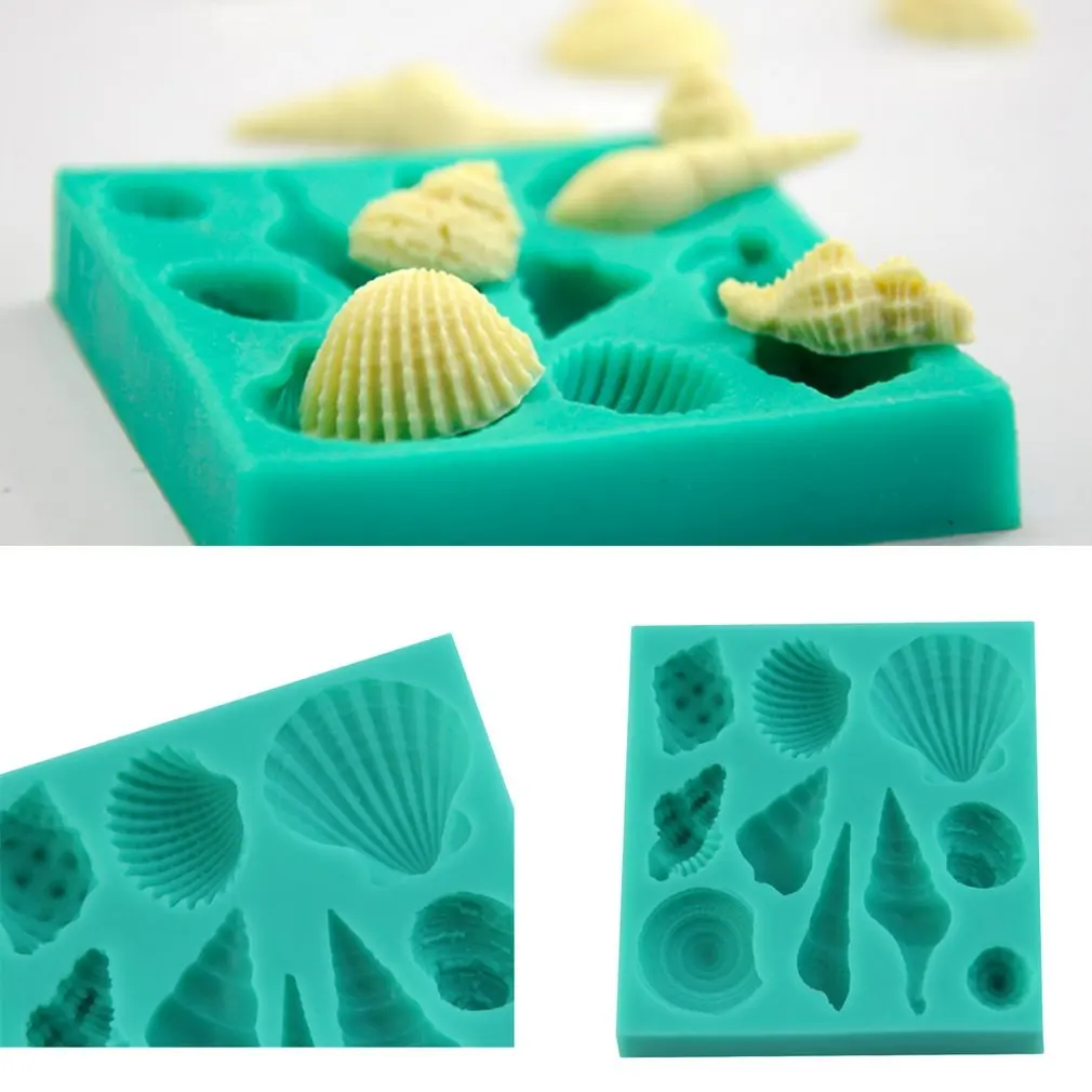 Витая Морская ракушка Форма силиконовые формы торт Diy помадные для выпечки