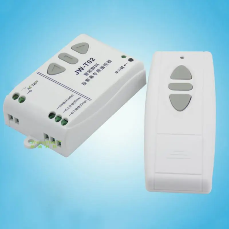 Jw-T02 Wireless Remote Control +315Mhz Front Controller for Electric Projector Screens Electric Curtains/Tower Garage Door    #8