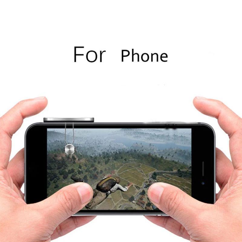 Для iPad Android планшет металлический игровой триггер для мобильного телефона геймпад для ножей/правила выживания/PUBG игра кнопка огня - Цвет: 1piece-for Phone