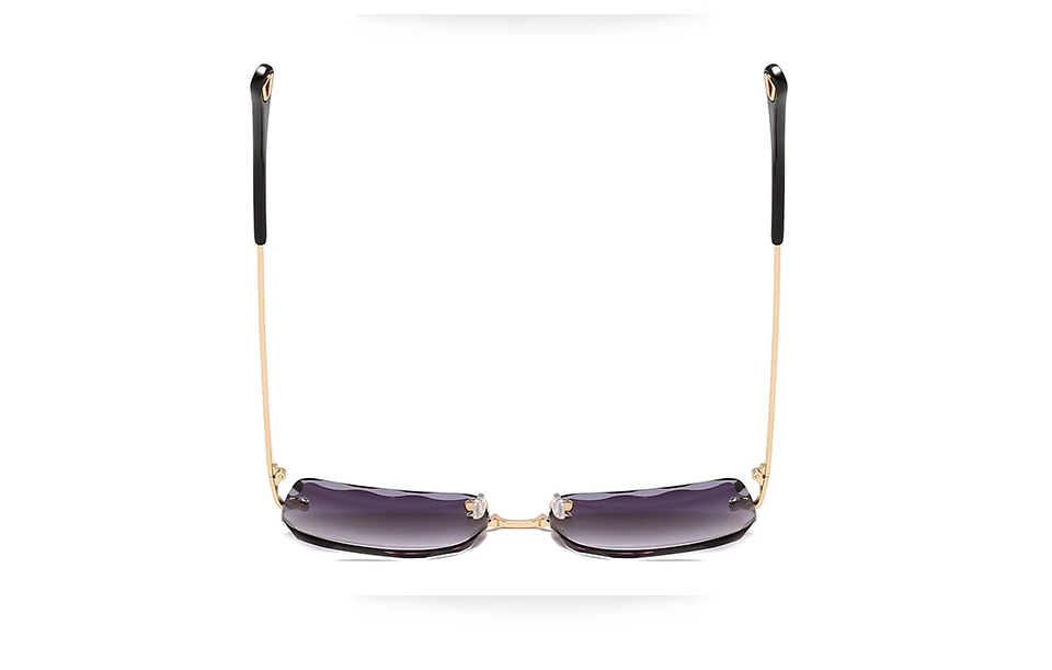 OVZA прямоугольные без ободка солнцезащитные очки для женщин для брендовая Дизайнерская обувь роскошные модные стиль волна Cut очки с градиентными линзами S8001