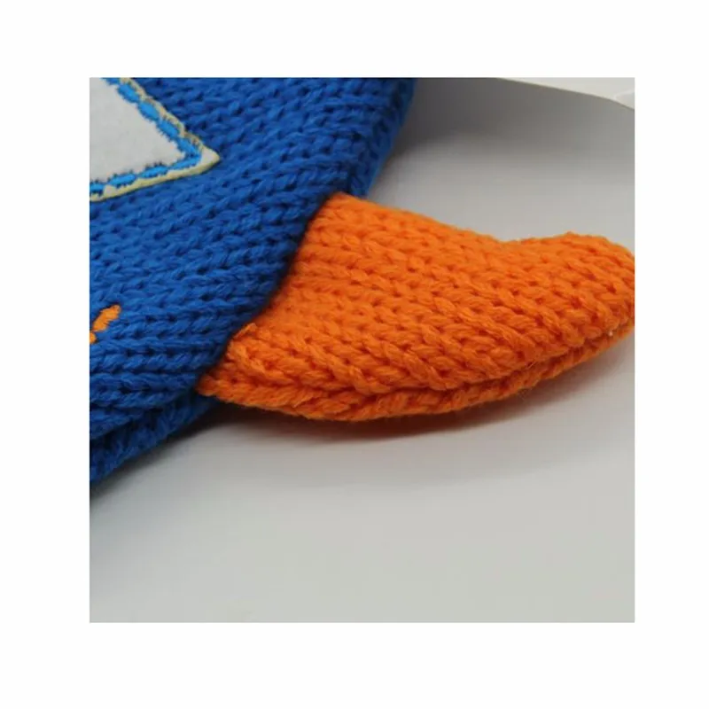 Kids Beanies Cute Cartoon Horn Caps Funny Face Embroidery Skullies Children Knit Wool Fleece Hats Boys Girls Winter Accessories (3)