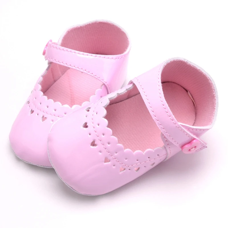 

CHICHIMAO shoes for girls soft pu leather anti-slip soled solid baby moccasins baby first walkers spring shoes