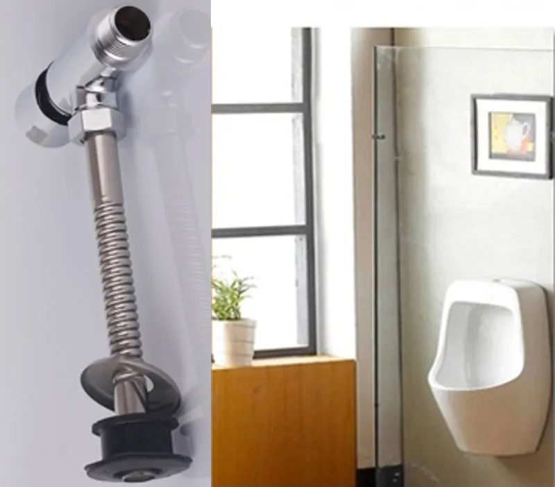 Valve Manual Delay Urinal Brass Toilet Urinal Flush Bathroom Stool