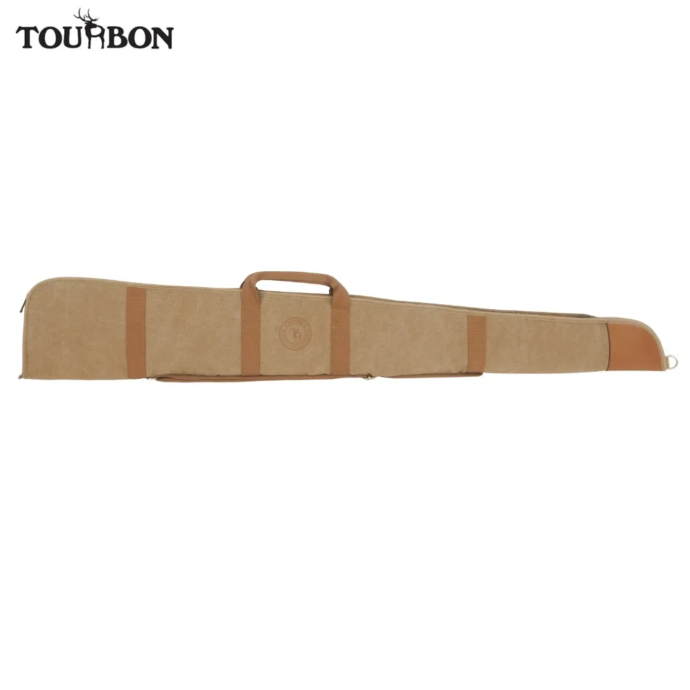 Bolsa de Lona Bolsa de Arma Tourbon Hunting Acessórios Case Velo Acolchoado Deslizamento Espingarda Tático Airsoft Arma Transportando 134 Centímetros Gun