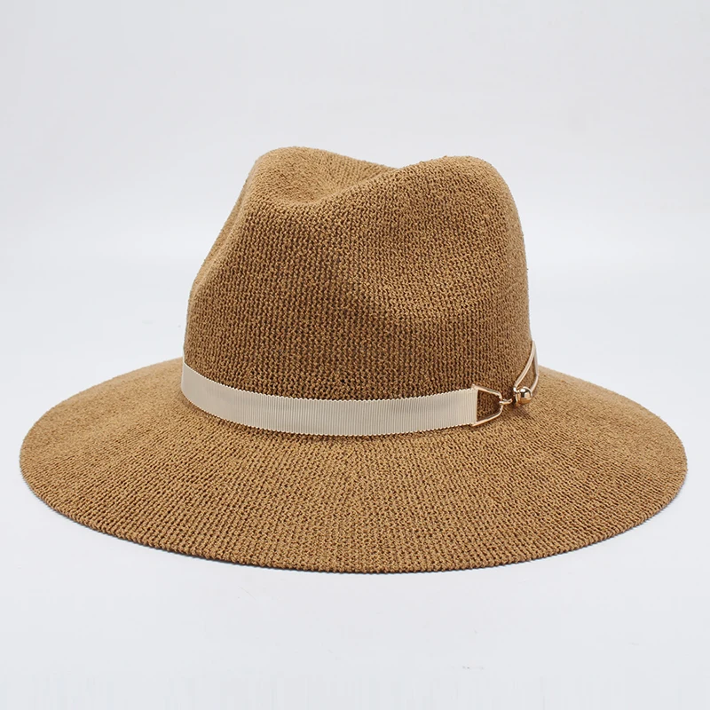 Женские фетровые шляпы ROSELUOSI повседневные однотонные вязаные шапки для девушек в