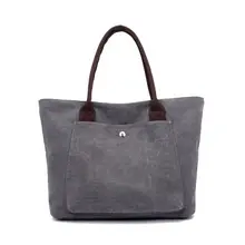 Женские сумки, сумка на плечо, одноцветная Холщовая Сумка, сумки, женские холщовые сумки, дамские дизайнерские модные ручные сумки, Повседневная(серая