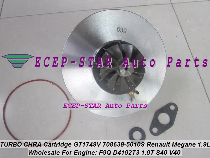 TURBO CHRA Cartridge GT1749V 708639-5010S 708639 Turbocharger Megane Scenic S40 V40 Primera F9Q D4192T3 1.9L (3)