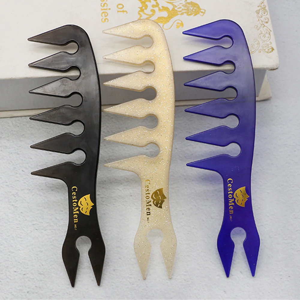 

Professional Single Double Side Tooth Combs Hair Dyeing Brush Barber Man Hairstyling Tool