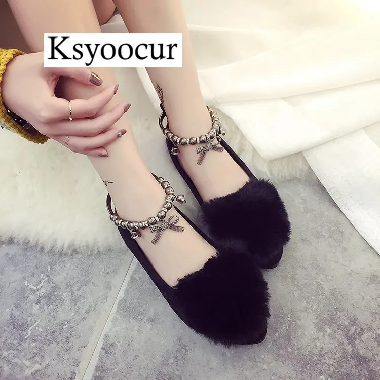 gris Dames Pour Printemps Femmes Plates Marque Confortable Pointu 18 2019 Nouvelles Décontracté Ksyoocur 009 Chaussures Noir Bout e92HEDYWI