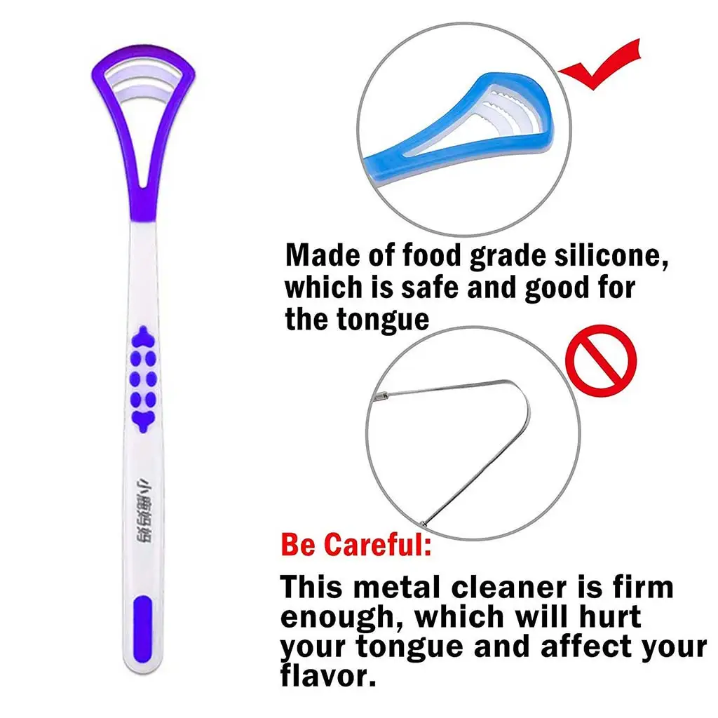 Язык скребок для чистки неприятного дыхания для удаления скребка щетка очистки с покрытием язык уход за зубами и деснами щетка для очистки языка