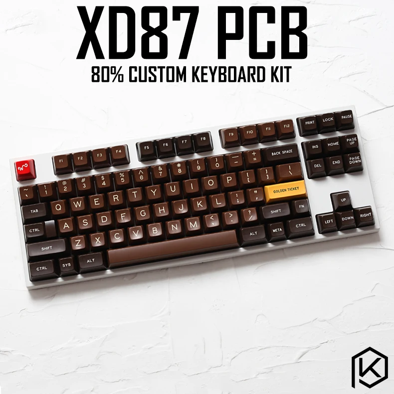 xd87 XD87 XD80 Custom Mechanical Keyboard Kit80% Supports TKG-TOOLS Support Underglow RGB PCB programmed gh80 kle