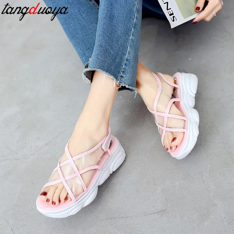chunky sandals womens shoes platform summer shoes women sandals transparent heel shoes woman 2019 sandalia feminina chunky sandals womens shoes platform summer shoes women sandals transparent heel shoes woman 2019 sandalia feminina