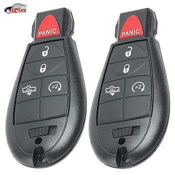 

KEYECU 2 Pcs/lot New Replacement OEM Remote Car Key Fob 433 MHz PCF7961A Chip for RAM Vehicles That Use 5 Button Fobik GQ4-53T