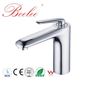 

Beelee Bathroom Basin Faucet Contemporary Chrome Copper Single Hole Sink Faucet Hot And Cold Water Tap Hot Selling