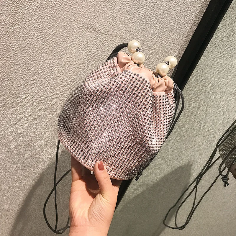 

Female Bucket Crossbody Bags For Women 2019 High Quality PU Leather Luxury Handbags Designer Ladies Rivet Shoulder Messenger Bag