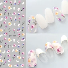 Платье с цветочным рисунком дизайн! Лак для ногтей Вода деколь декорации Дизайн Наклейка для водяного переноса изображения на ноготь для ногтей советы красоты