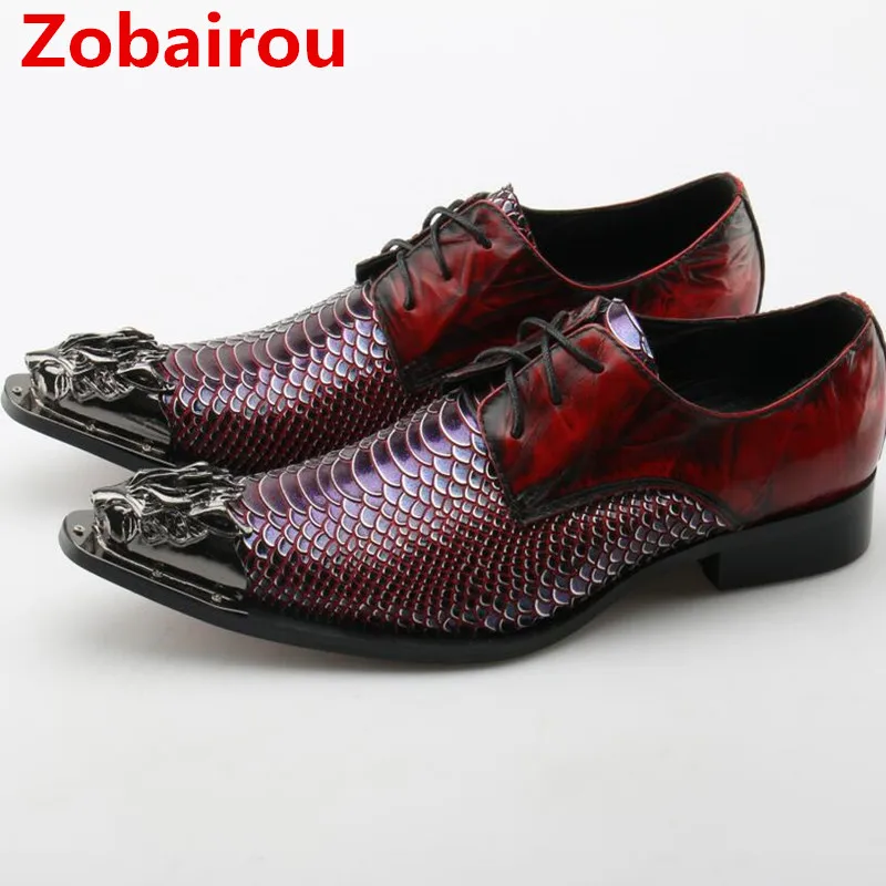 Zobairou zapatillas hombre/мужские туфли-оксфорды без шнуровки; Мужские модельные туфли; Лоферы под крокодиловую кожу; кожаная обувь размера плюс