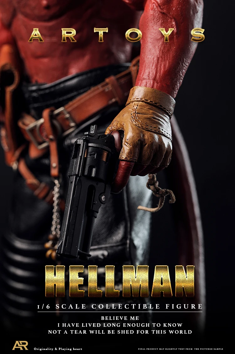 ARTOYS 1/6 масштаб HellBoy Hellman 12 дюймов Коллекционная фигурка|Игровые фигурки и