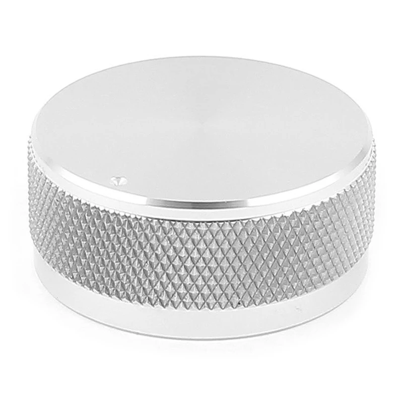 1.4"x0.6" Silver Tone Solid Aluminum Hifi Speaker Radio Volume Knobsin Electric Instrument